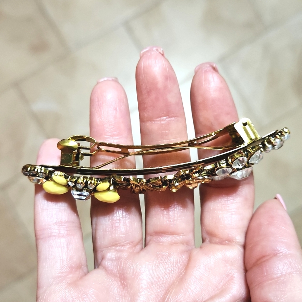 Nordstrom Swarovski Crystal Floral Barrette - Picture 5 of 7